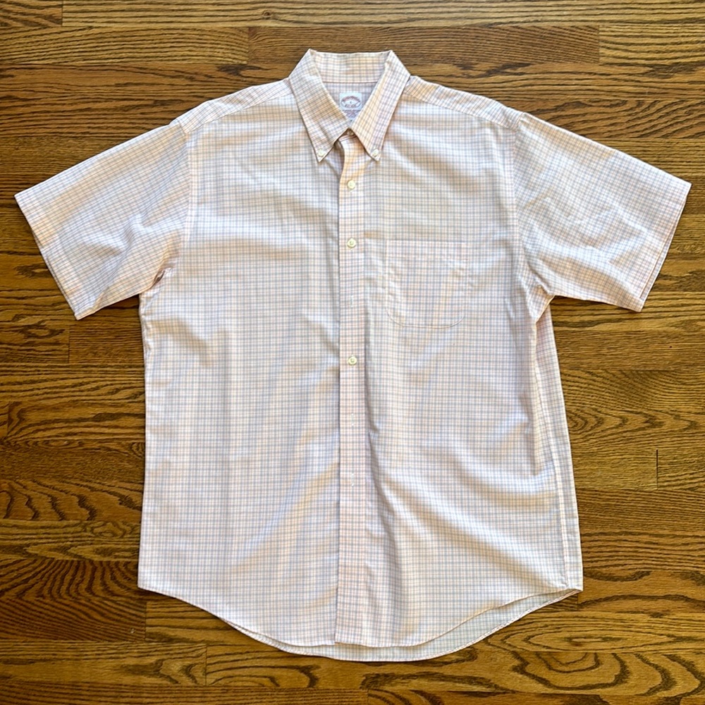 Brooks Brothers short sleeve button down shirt